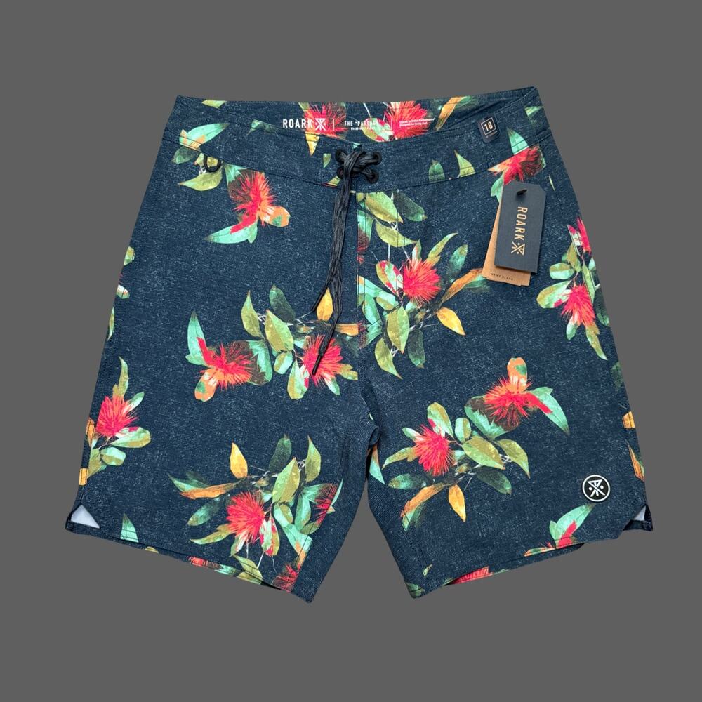 Roark Passage La Selva 18" Boardshorts Navy Size 28 NWT
